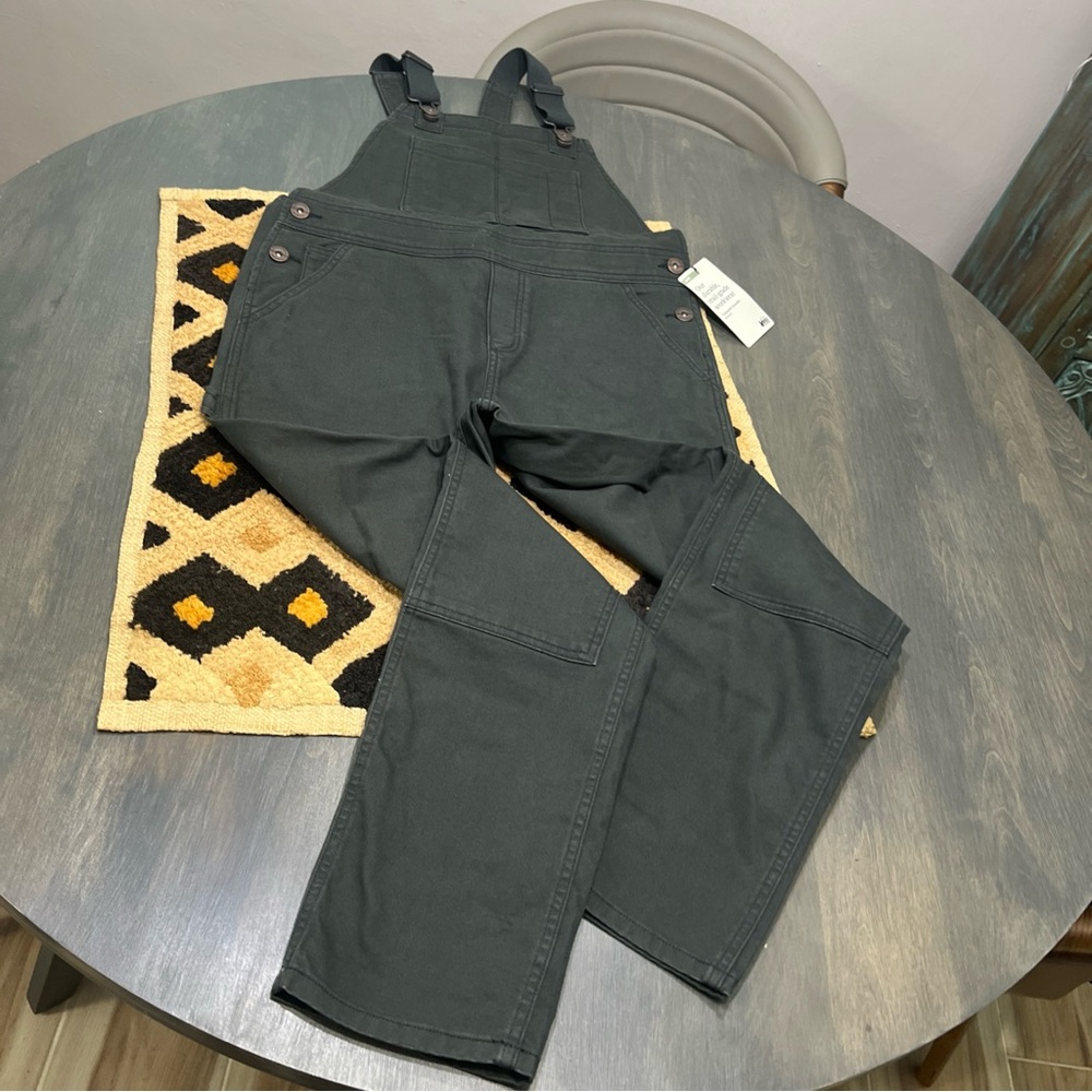 NEW REI Cooperative Pirate Black Trailsmith Camp Overalls Women 12 MSRP $89